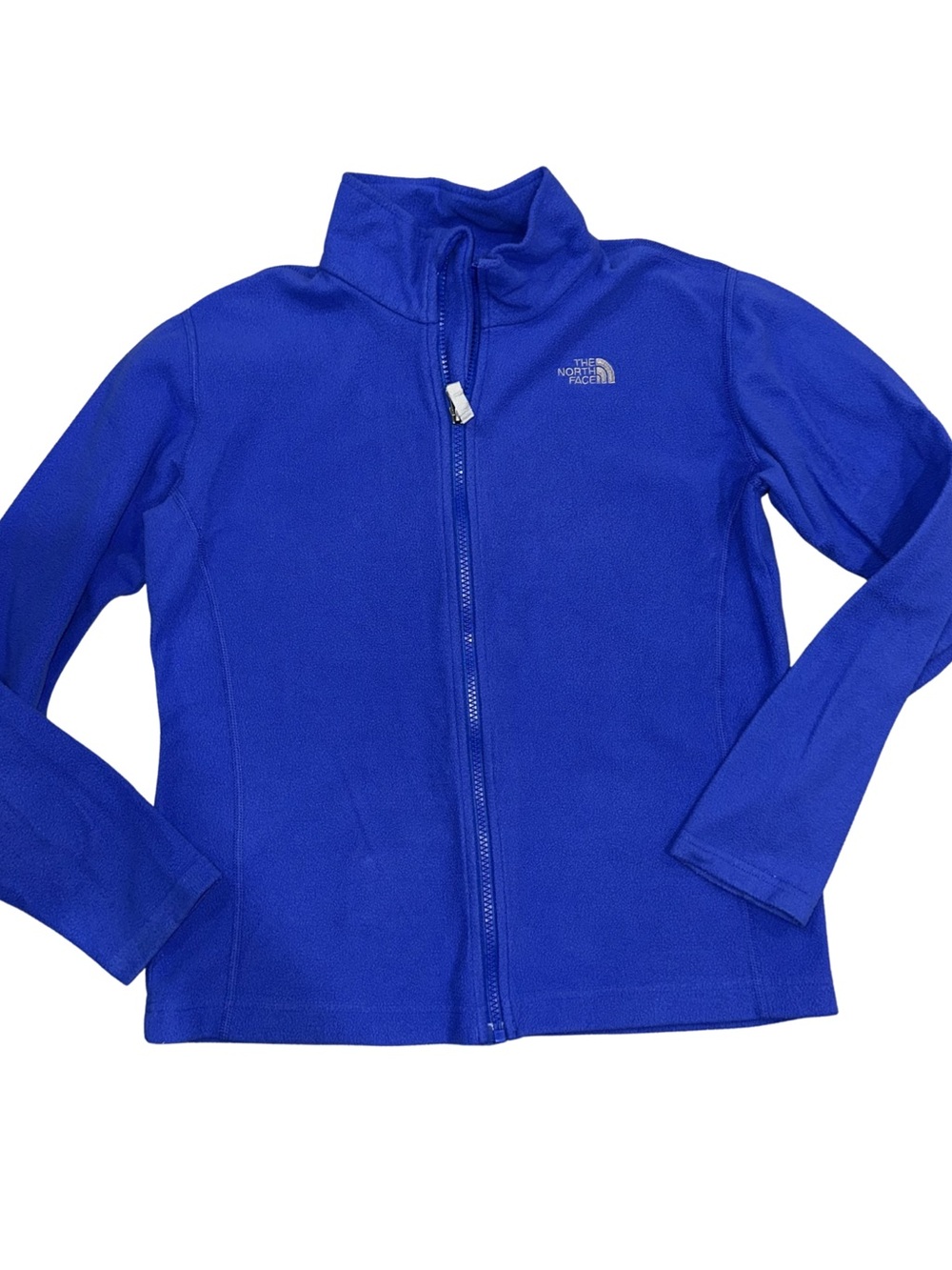 The North Face Full Zip Up Fleece Jacket Girls Size XL 18 Royal Blue